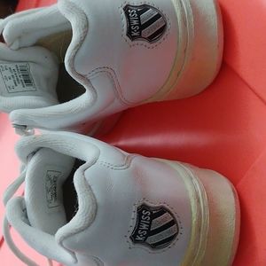 K-Swiss white leather sneakers - 6 1/2